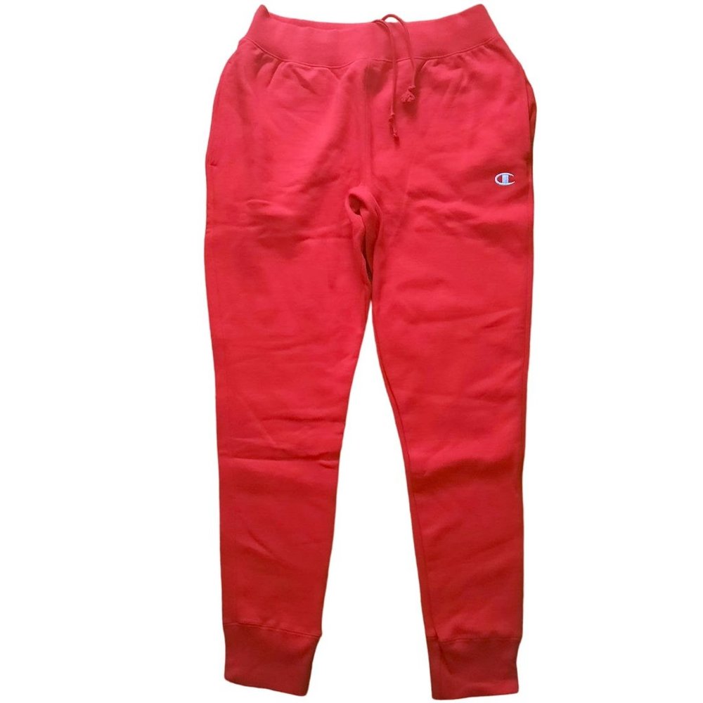NWOT Champion Red Drawsting Jogger Sweatpants Cotton Blend Size Large (D123)
